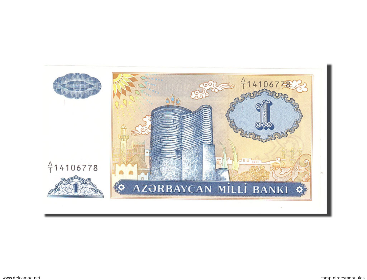 Billet, Azerbaïdjan, 1 Manat, 1993, KM:14, NEUF - Azerbaïjan