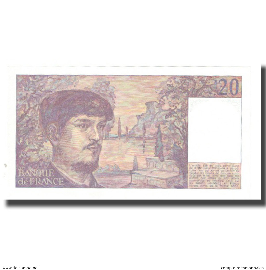 France, 20 Francs, Debussy, 1980, STROHL TRONCHE DENTAUD, NEUF, Fayette:66.01 - 20 F 1980-1997 ''Debussy''