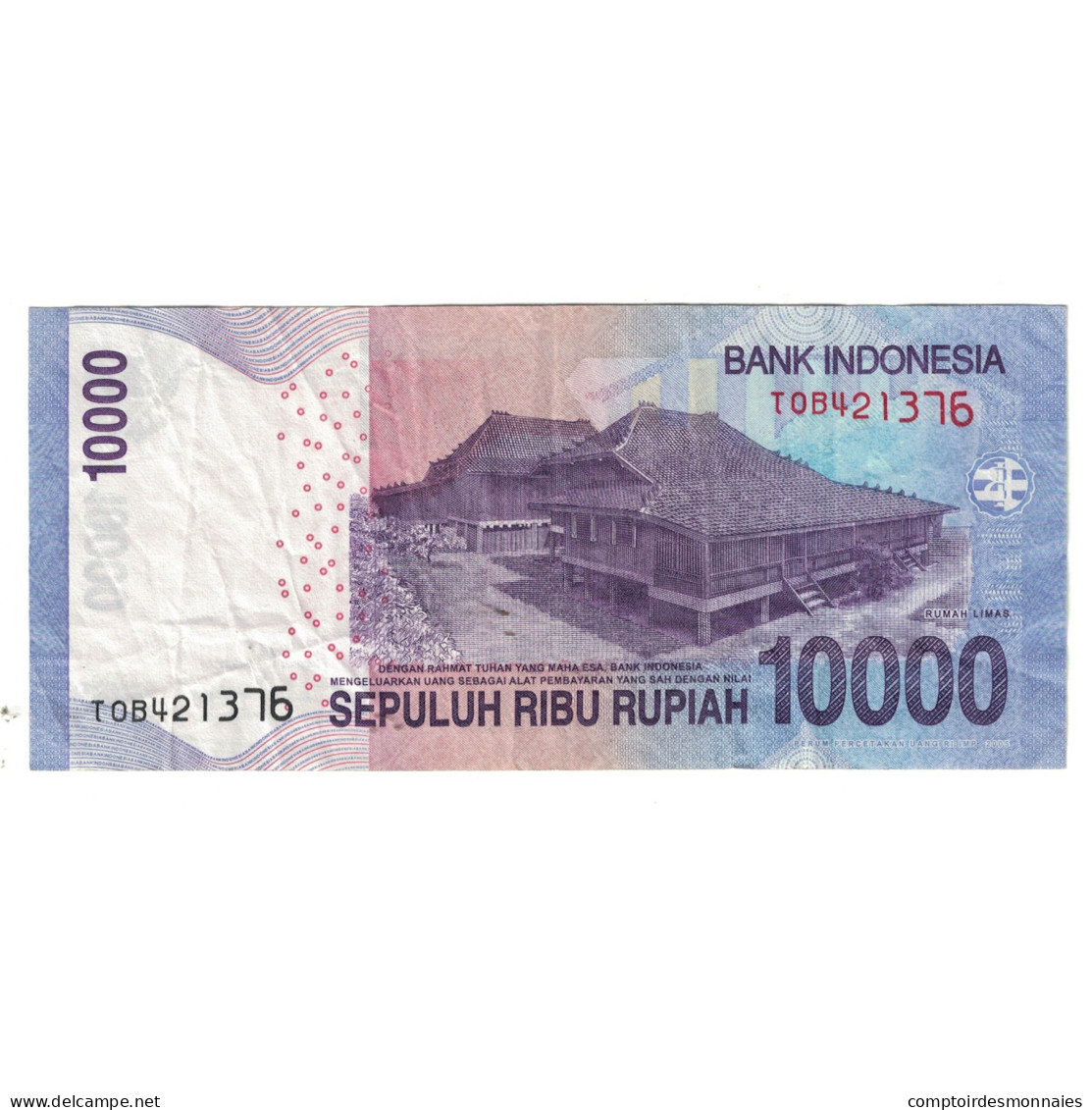 Billet, Indonésie, 10,000 Rupiah, 2015, KM:143a, SUP - Indonésie