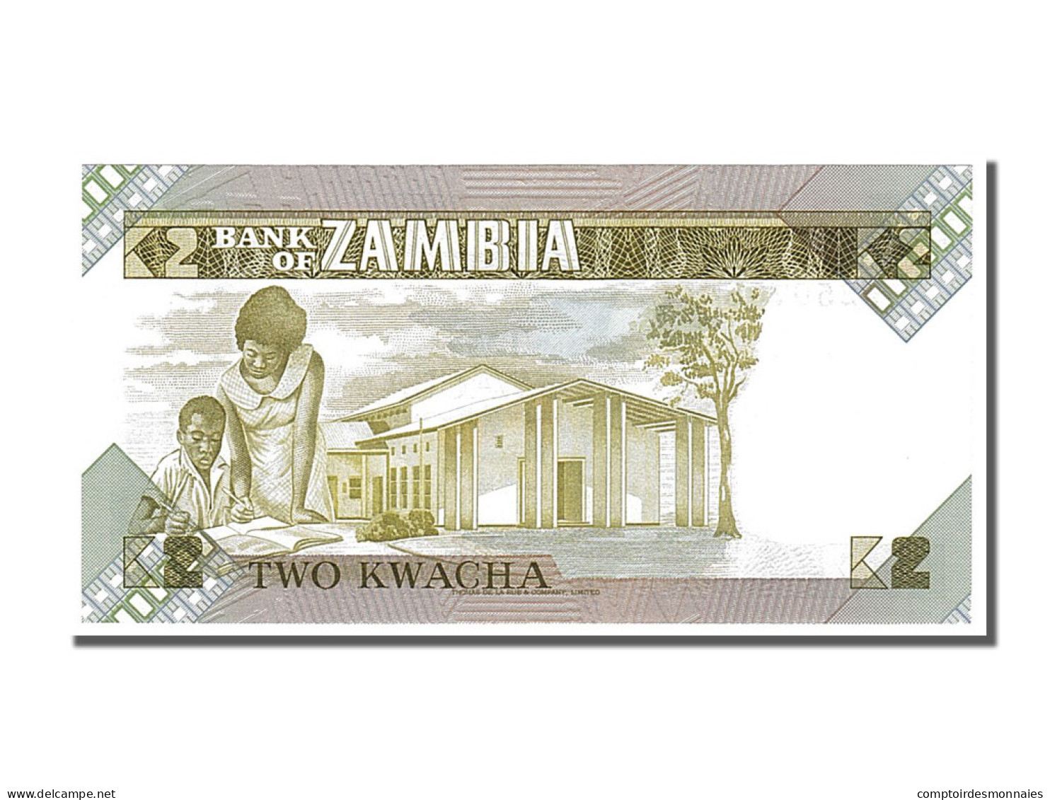 Billet, Zambie, 2 Kwacha, 1980, NEUF - Zambia