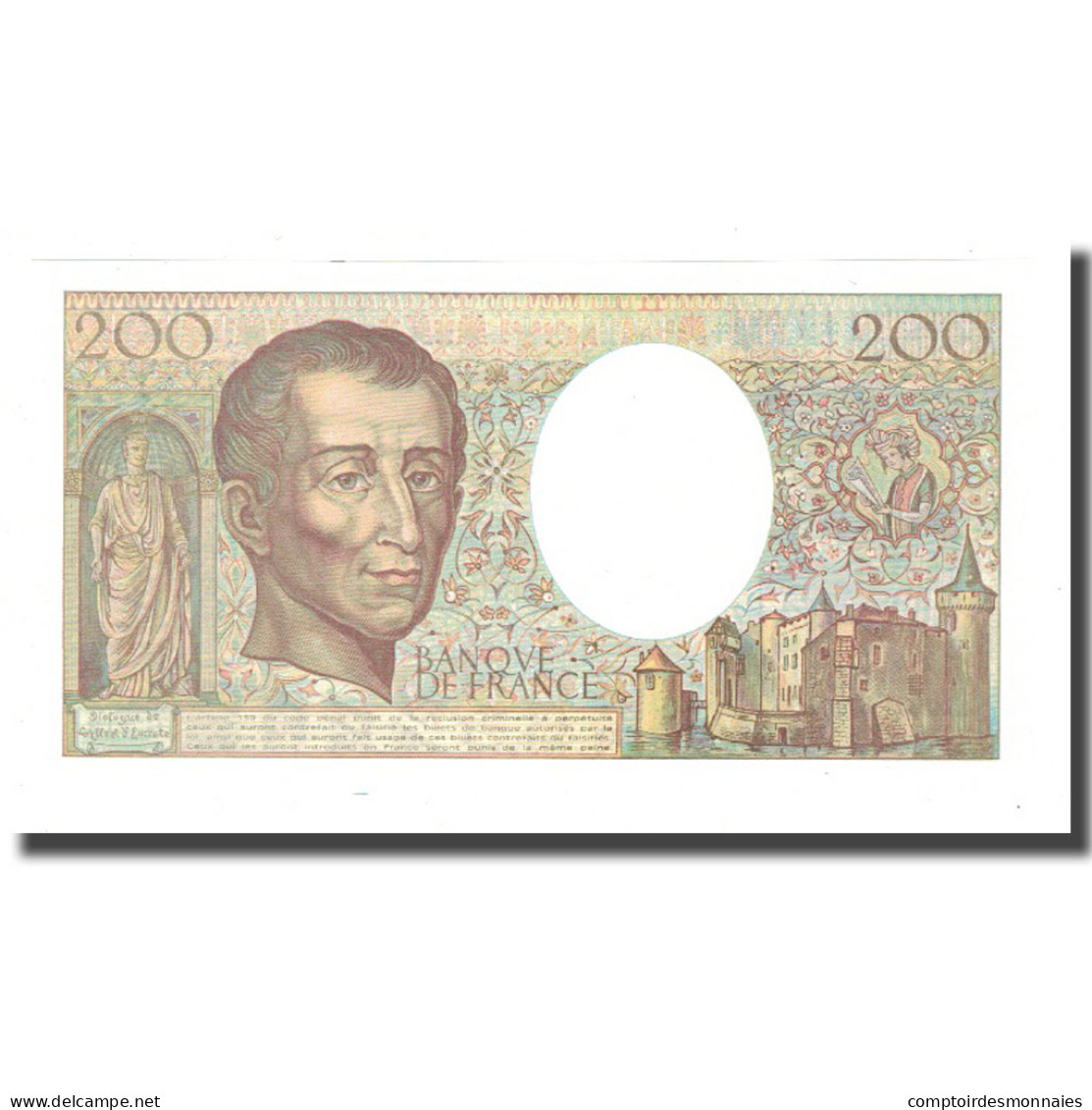 France, 200 Francs, 1990, NEUF, Fayette:70.10c, KM:155d - 200 F 1981-1994 ''Montesquieu''