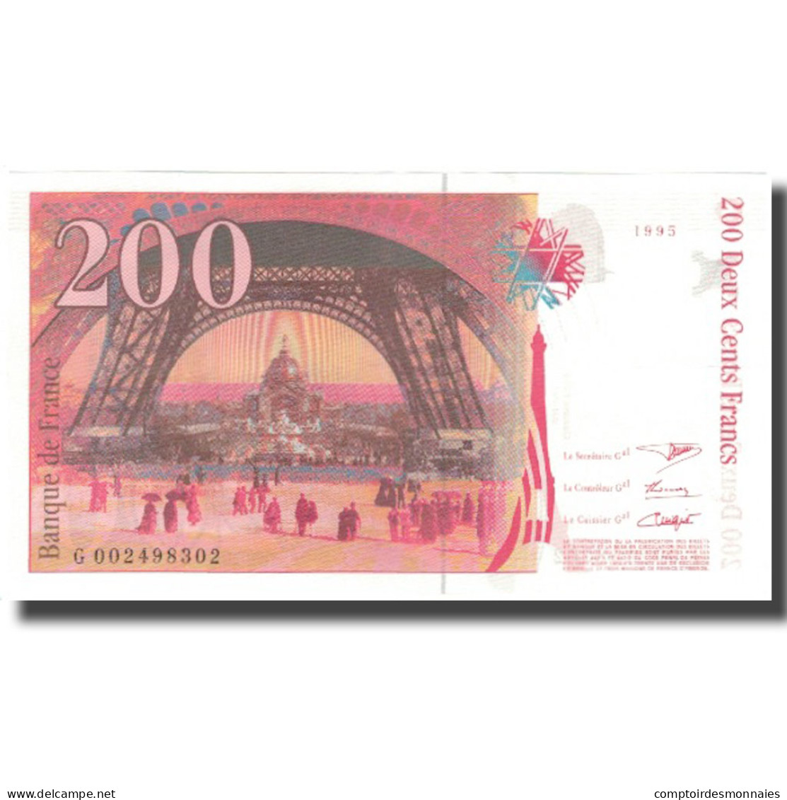 France, 200 Francs, Eiffel, 1995, SPL, Fayette:75.1, KM:159a - 200 F 1995-1999 ''Eiffel''