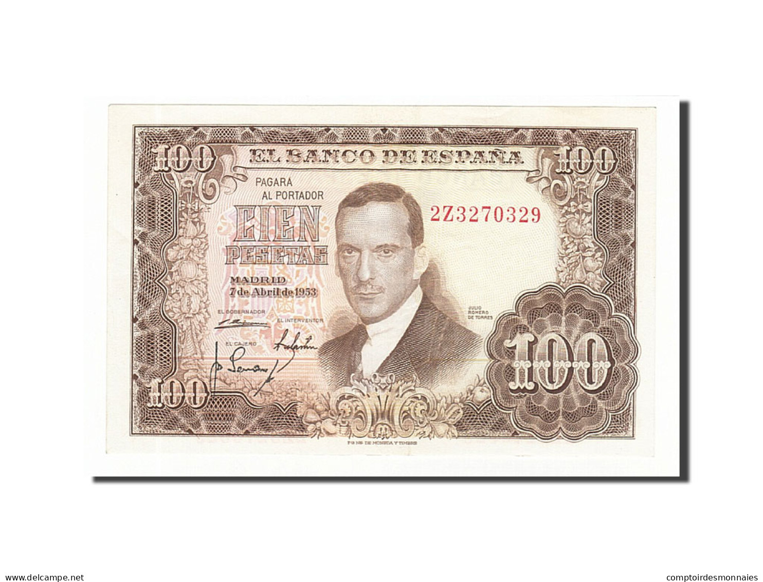 Billet, Espagne, 100 Pesetas, 1953, 1953-04-07, KM:145a, SUP+ - 100 Peseten