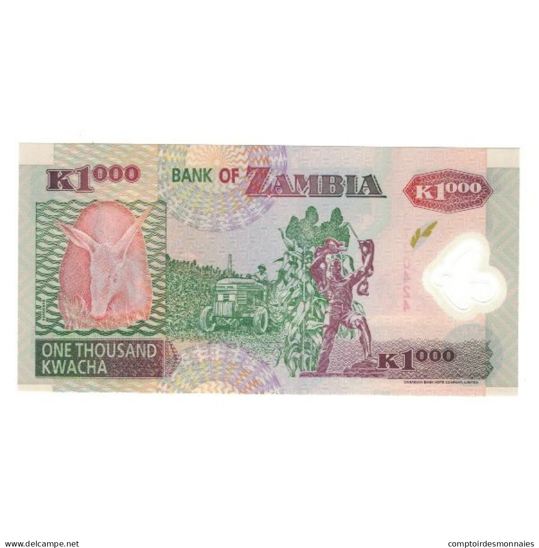 Billet, Zambie, 1000 Kwacha, 2006, KM:44e, NEUF - Zambie