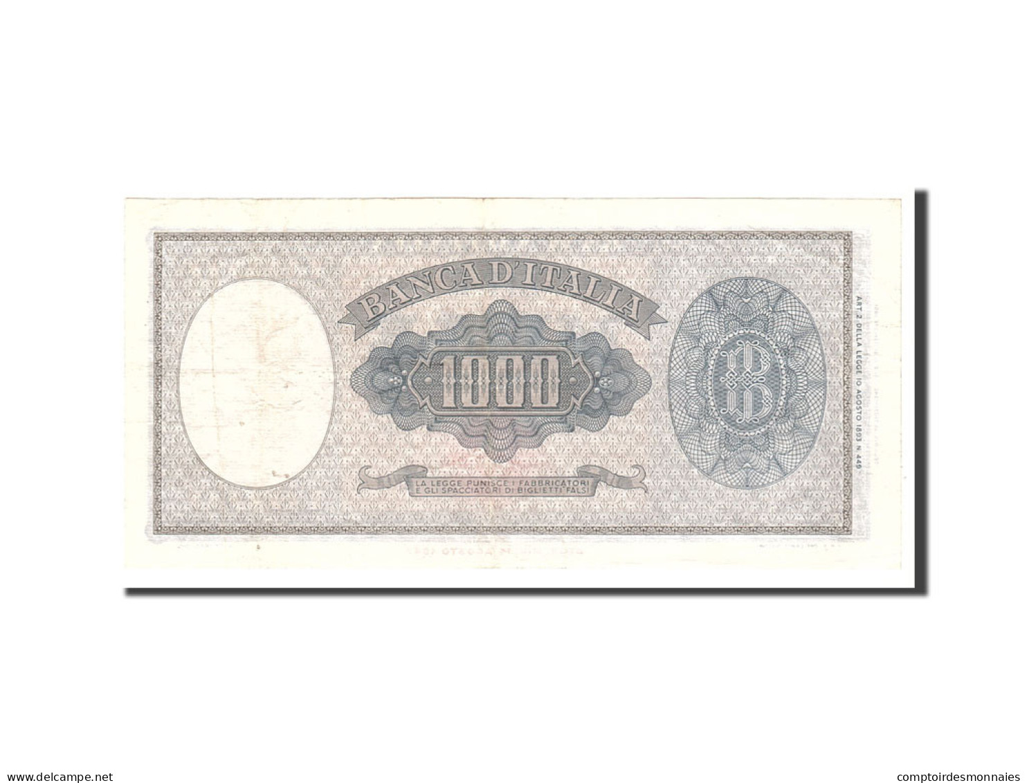 Billet, Italie, 1000 Lire, 1961, 1961-09-25, KM:88d, TTB - 1000 Lire