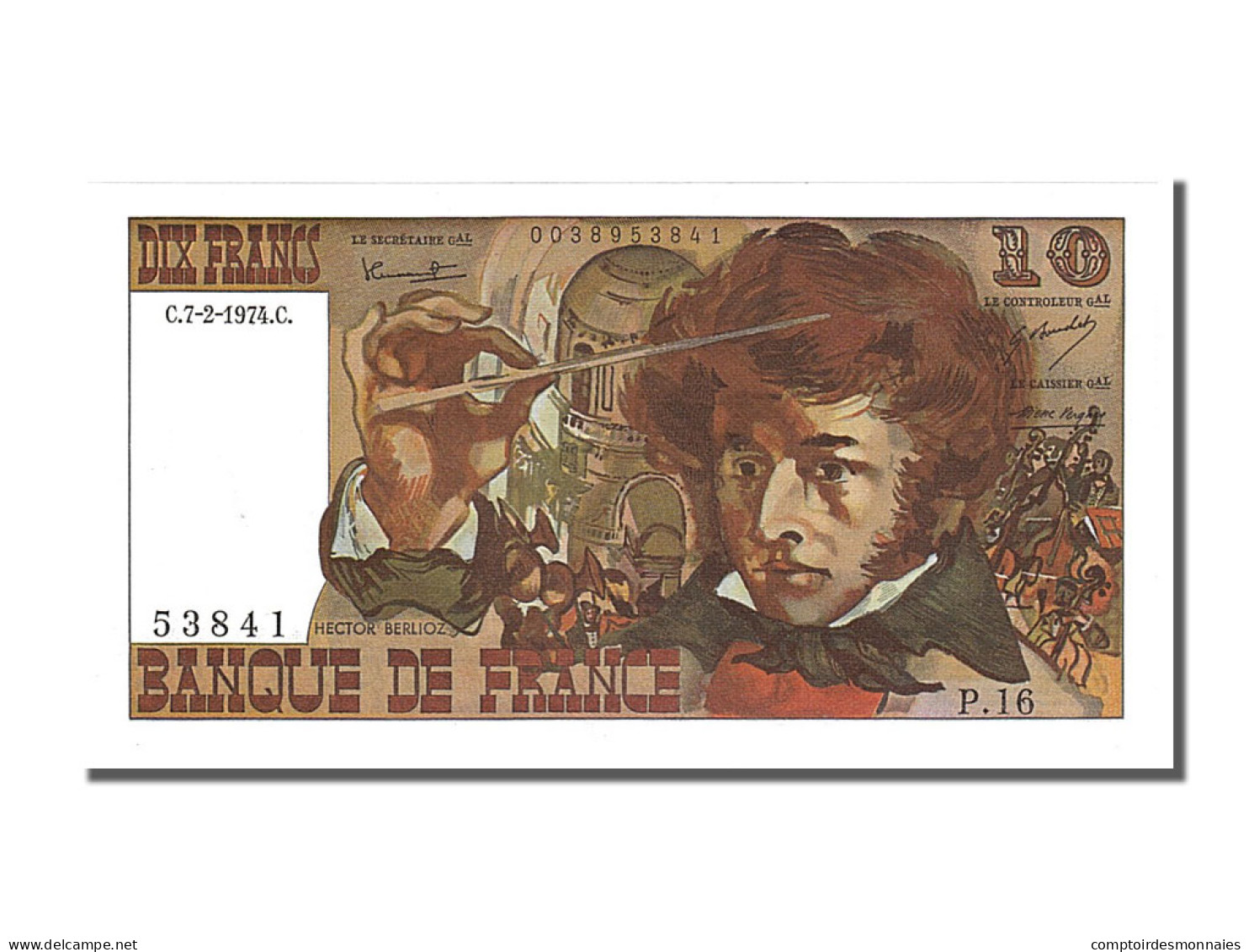 Billet, France, 10 Francs, 10 F 1972-1978 ''Berlioz'', 1974, 1974-02-07, NEUF - 10 F 1972-1978 ''Berlioz''