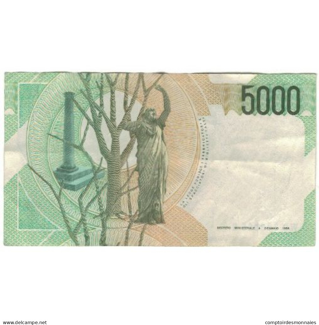 Billet, Italie, 5000 Lire, Undated (1985), 1985-01-04, KM:111c, TTB - 5000 Lire