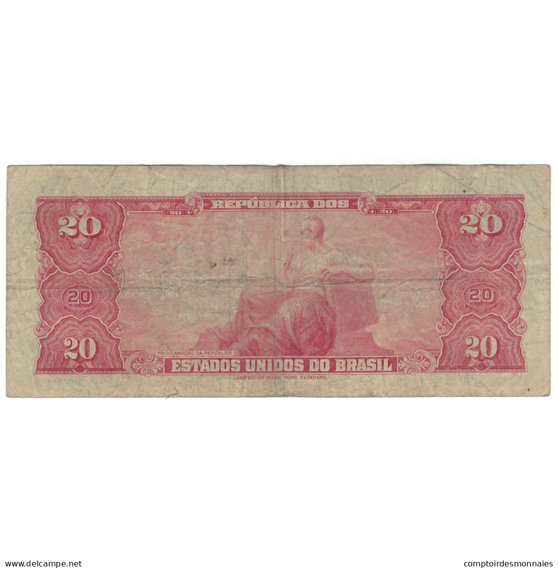 Billet, Brésil, 20 Cruzeiros, KM:168b, TB - Brasil