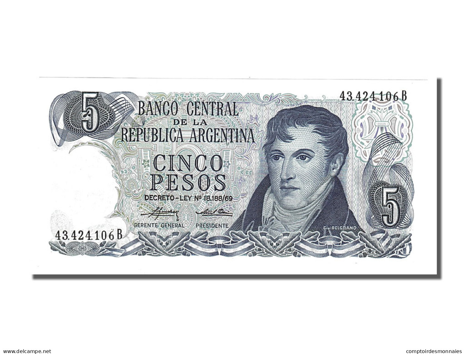 Billet, Argentine, 5 Pesos, 1974, NEUF - Argentina