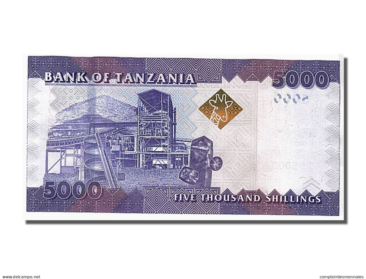 Billet, Tanzania, 5000 Shilingi, 2010, NEUF - Tanzania