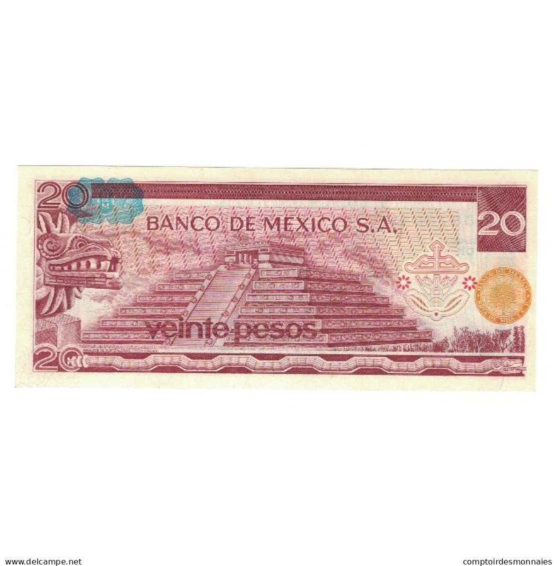 Billet, Mexique, 20 Pesos, 1977, 1977-07-08, KM:64d, NEUF - Mexico