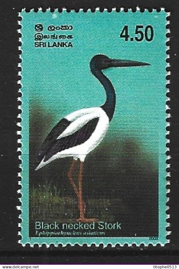 SRI LANKA. N°1369 De 2003. Jabiru D’Asie. - Picotenazas & Aves Zancudas