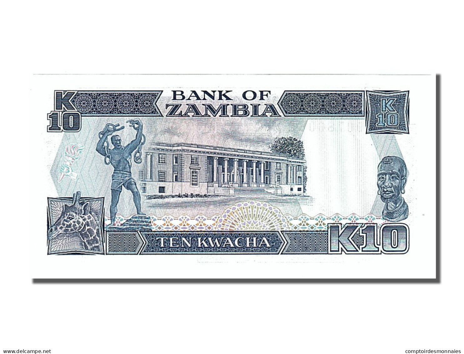 Billet, Zambie, 10 Kwacha, 1989, NEUF - Zambie