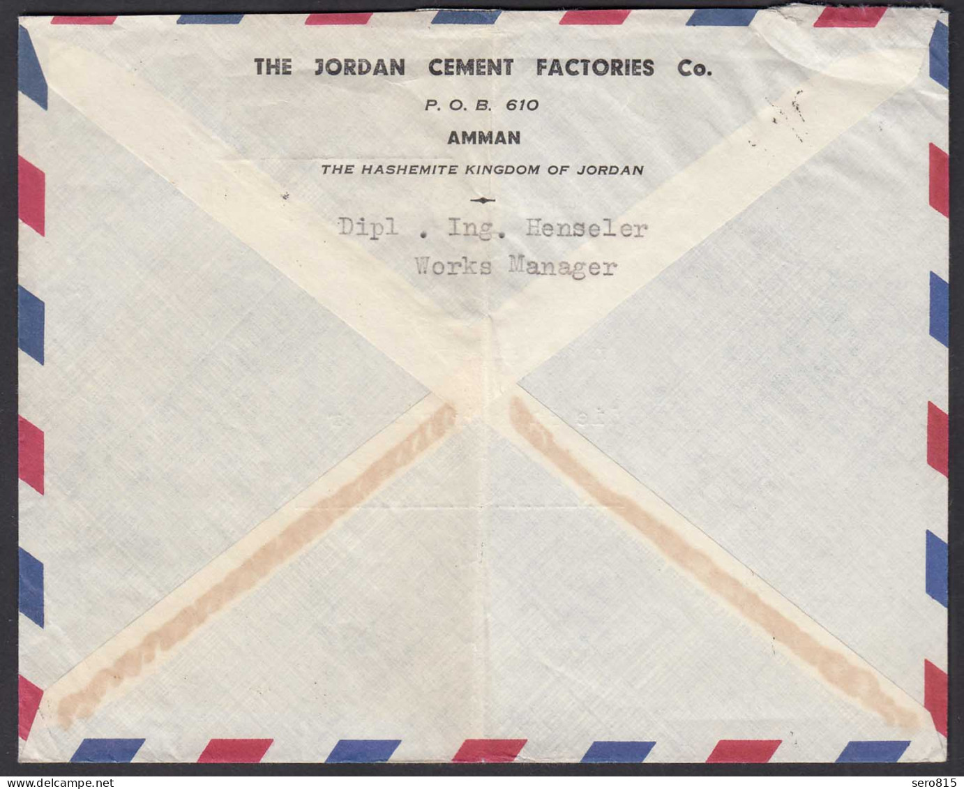 Jordanien - Jordan Ca.1955 Brief Aus Amman Nach Düsseldorf      (28438 - Jordanie