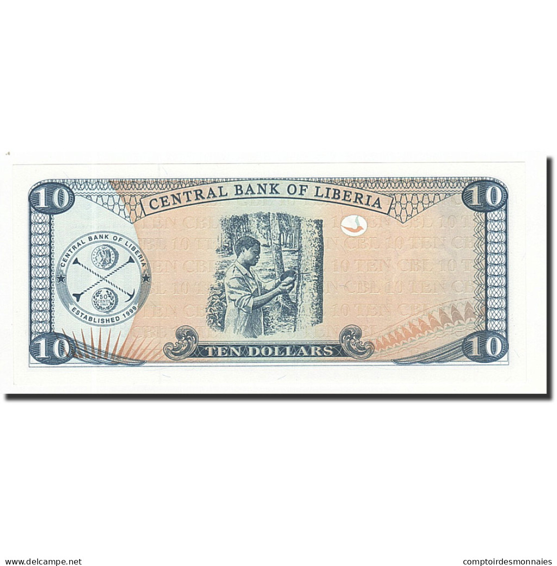 Billet, Liberia, 10 Dollars, 2003, KM:27A, NEUF - Liberia