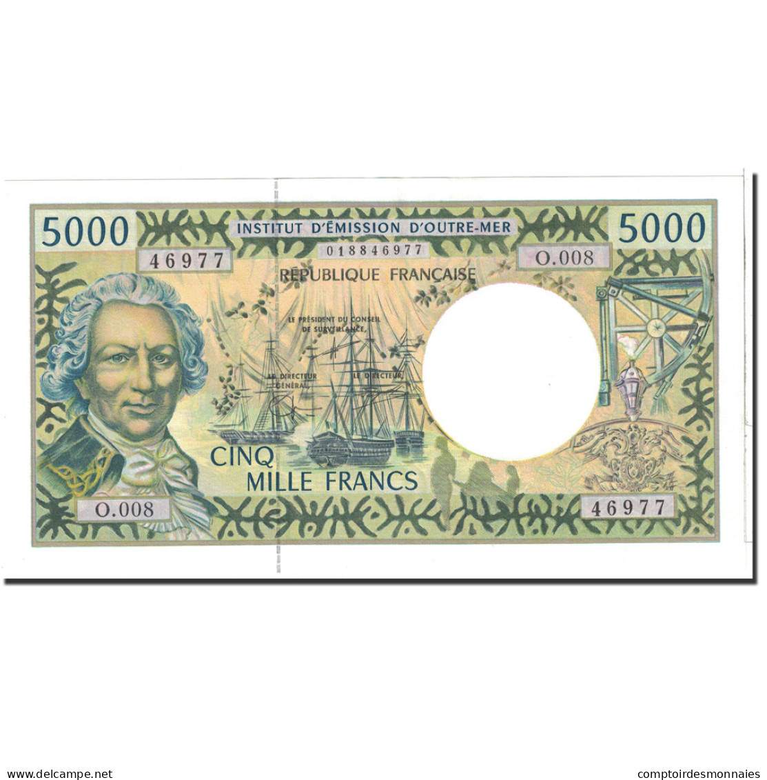 Billet, French Pacific Territories, 5000 Francs, 2002, Undated, SPL - Papeete (Frans-Polynesië 1914-1985)