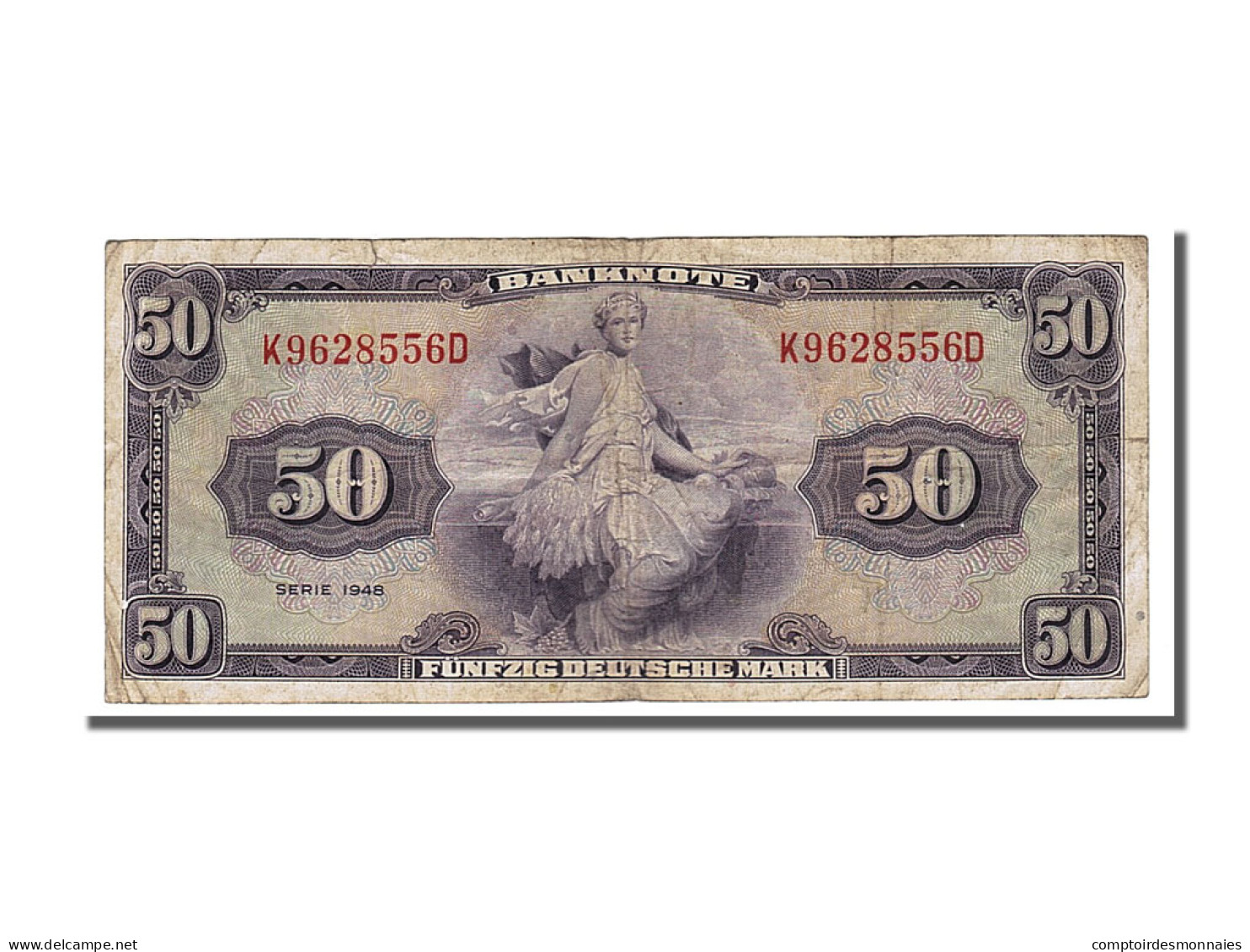 Billet, République Fédérale Allemande, 50 Deutsche Mark, 1948, TTB - 50 Deutsche Mark