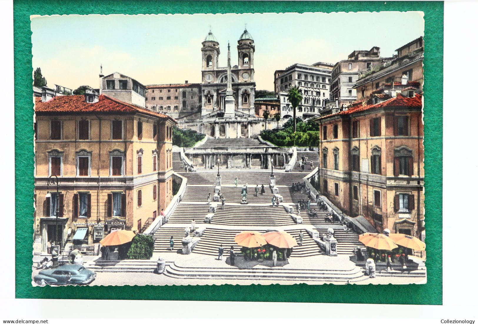 CARTOLINA POSTALE VIAGGIATA 1955 ROMA (ROMA), LAZIO, ITALIA: CHIESA DELLA TRINITÀ DEI MONTI 0048 POSTCARD - Chiese