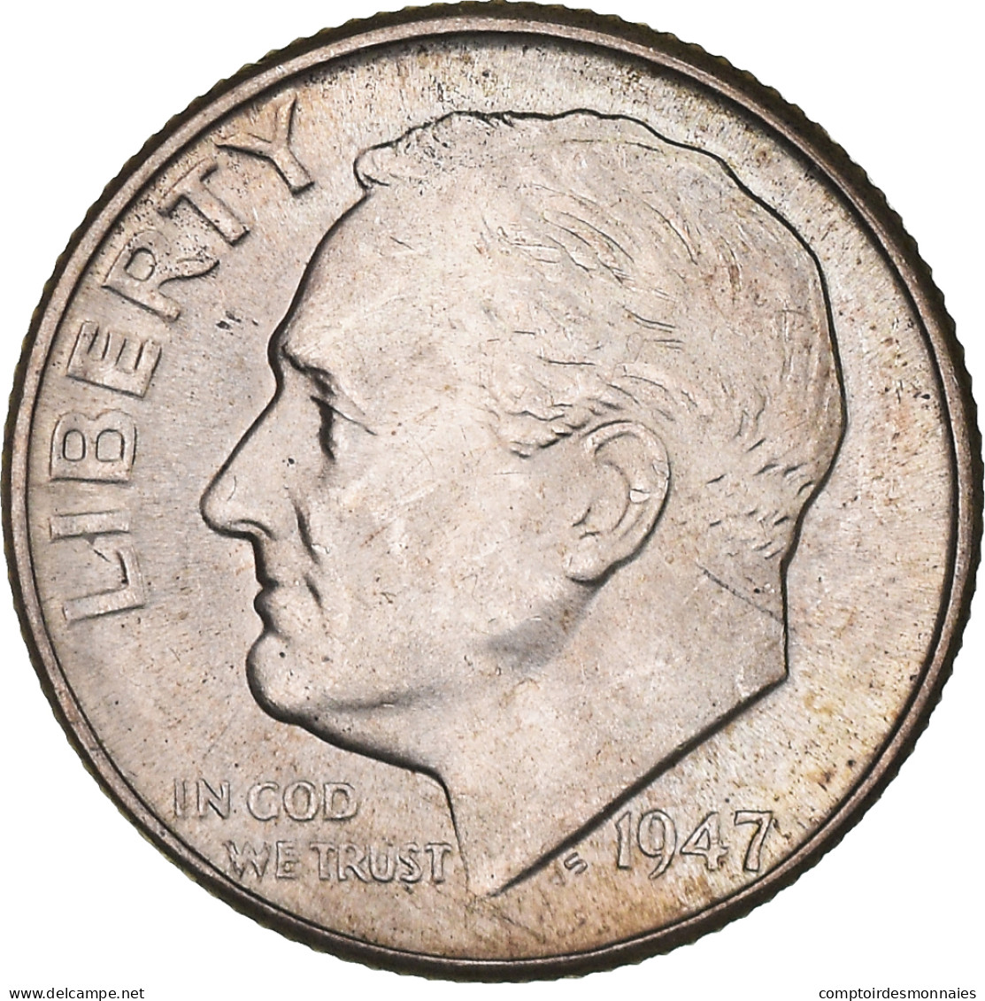 Monnaie, États-Unis, Roosevelt Dime, Dime, 1947, U.S. Mint, Denver, SUP+ - 1946-...: Roosevelt