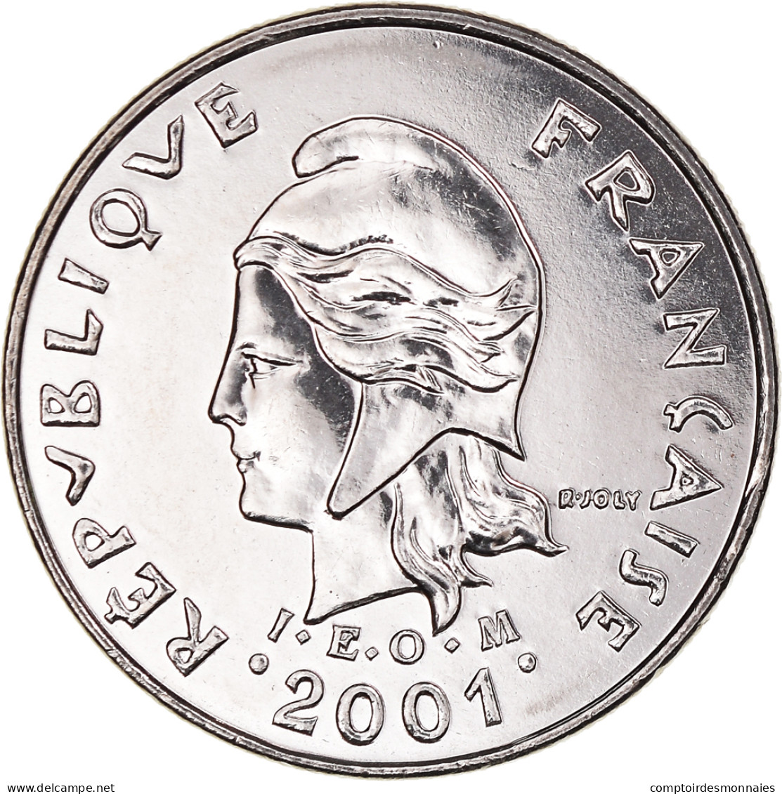 Monnaie, Nouvelle-Calédonie, 10 Francs, 2001, Paris, FDC, Nickel, KM:11 - Nieuw-Caledonië