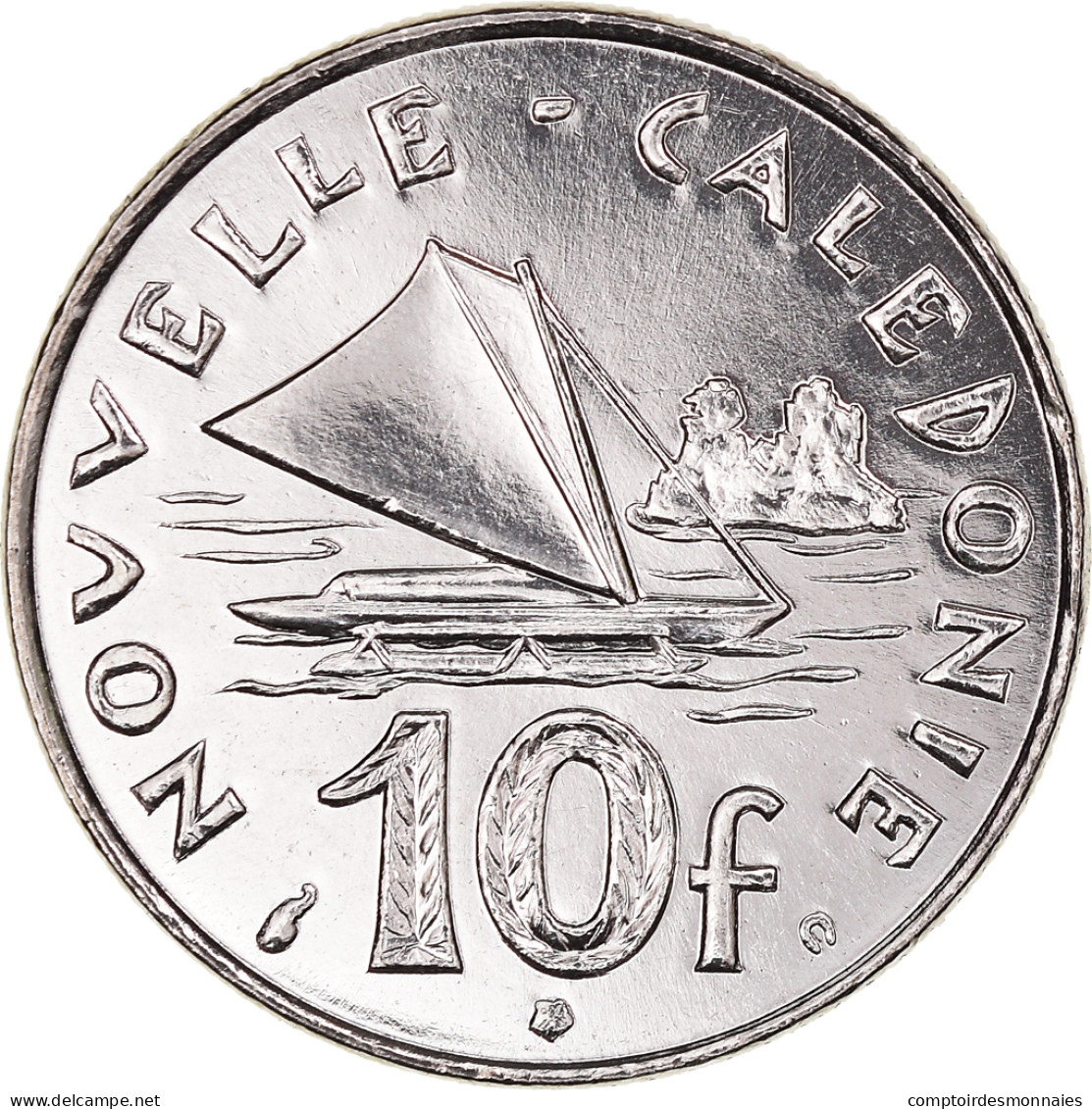 Monnaie, Nouvelle-Calédonie, 10 Francs, 2001, Paris, FDC, Nickel, KM:11 - Nouvelle-Calédonie