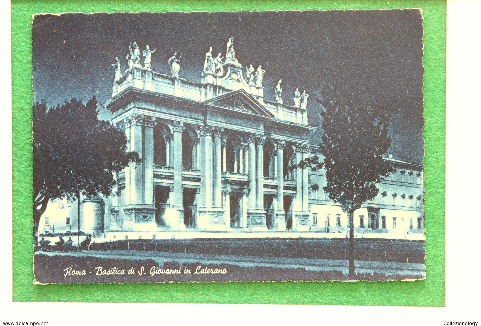 CARTOLINA POSTALE VIAGGIATA 1955 ROMA (ROMA), LAZIO, ITALIA: BASILICA DI SAN GIOVANNI IN LATERANO 0049 POSTCARD - Iglesias