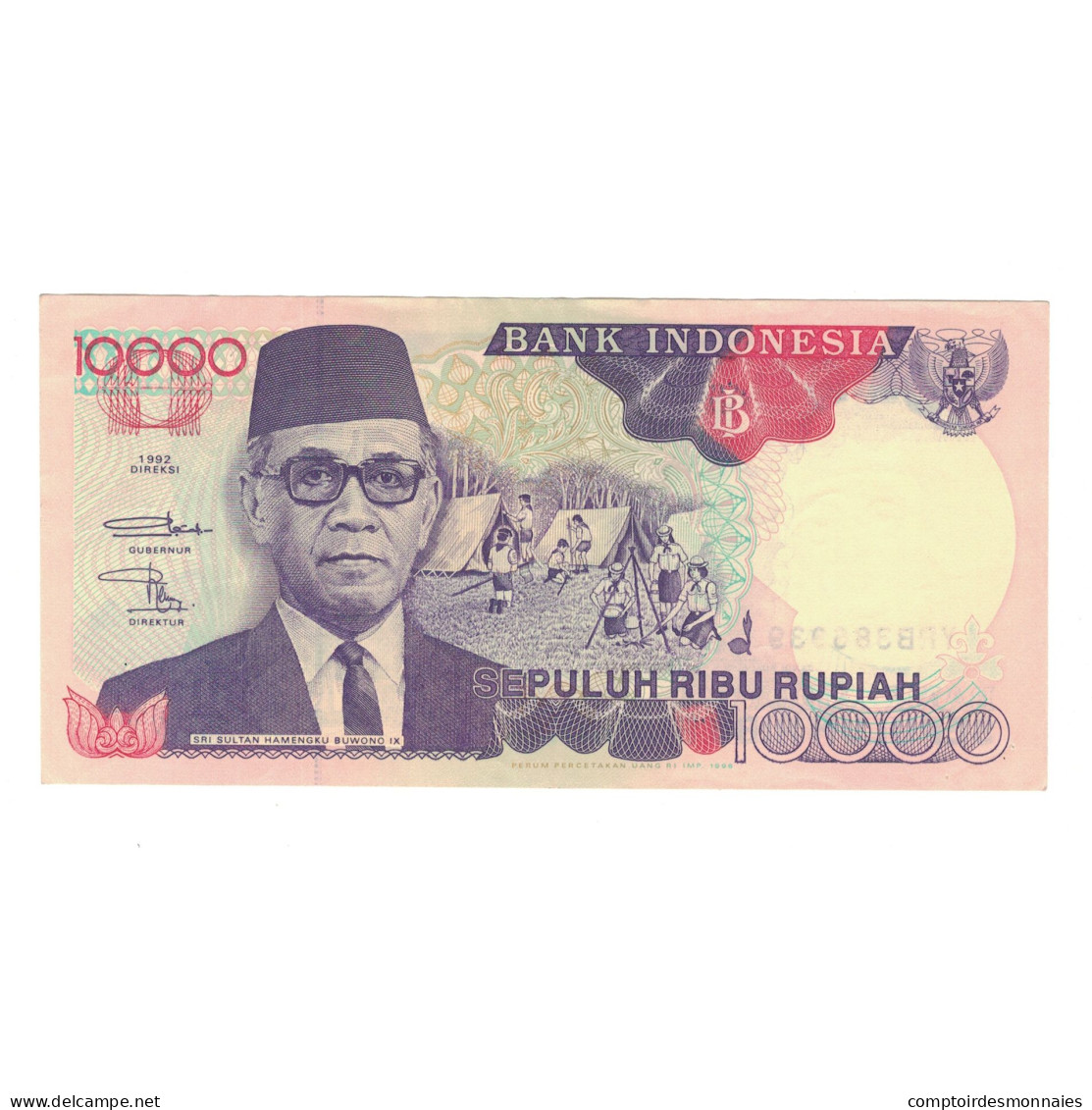 Billet, Indonésie, 10,000 Rupiah, 1992, KM:131a, TTB - Indonésie