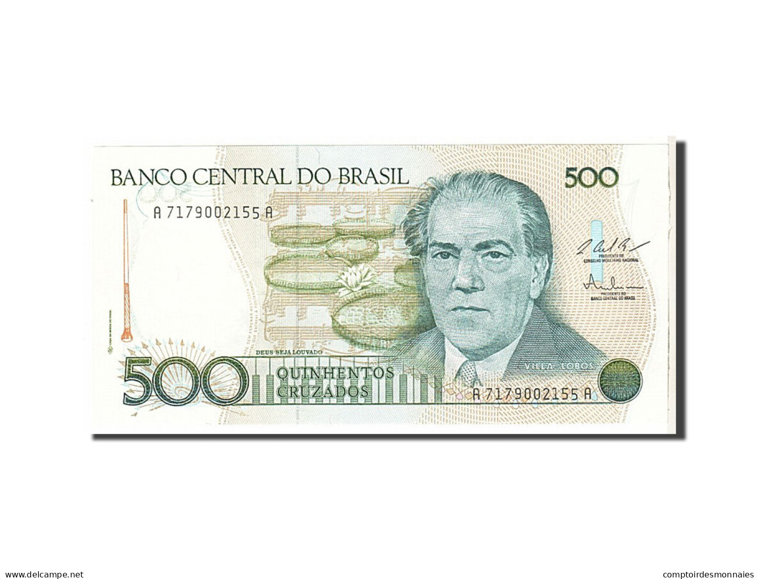 Billet, Brésil, 500 Cruzados, 1986, NEUF - Brazilië