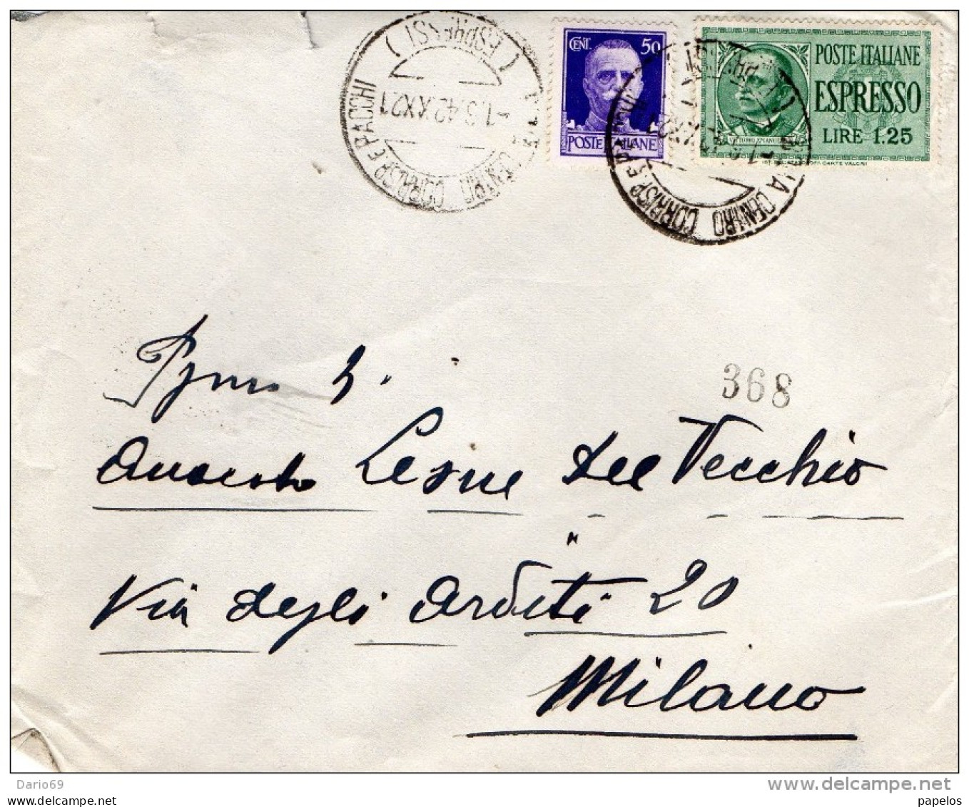 1942 LETTERA ESPRESSO - Express Mail