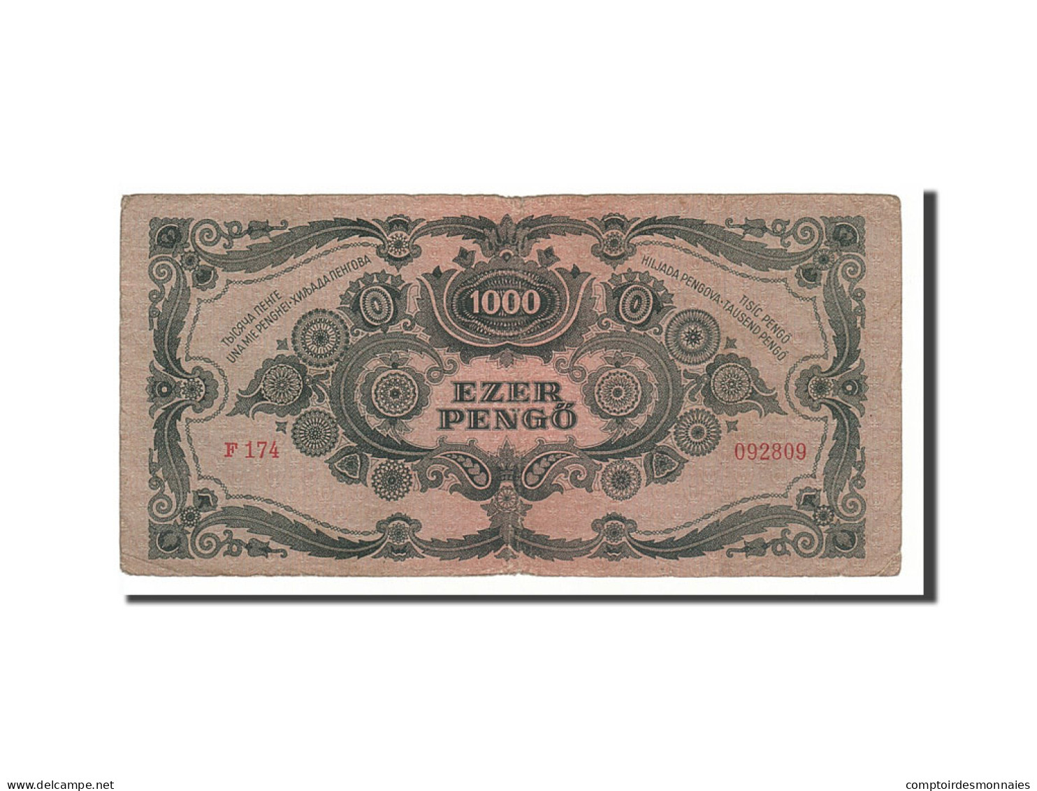 Billet, Hongrie, 1000 Pengö, 1945, 1945-07-15, TTB - Hungary