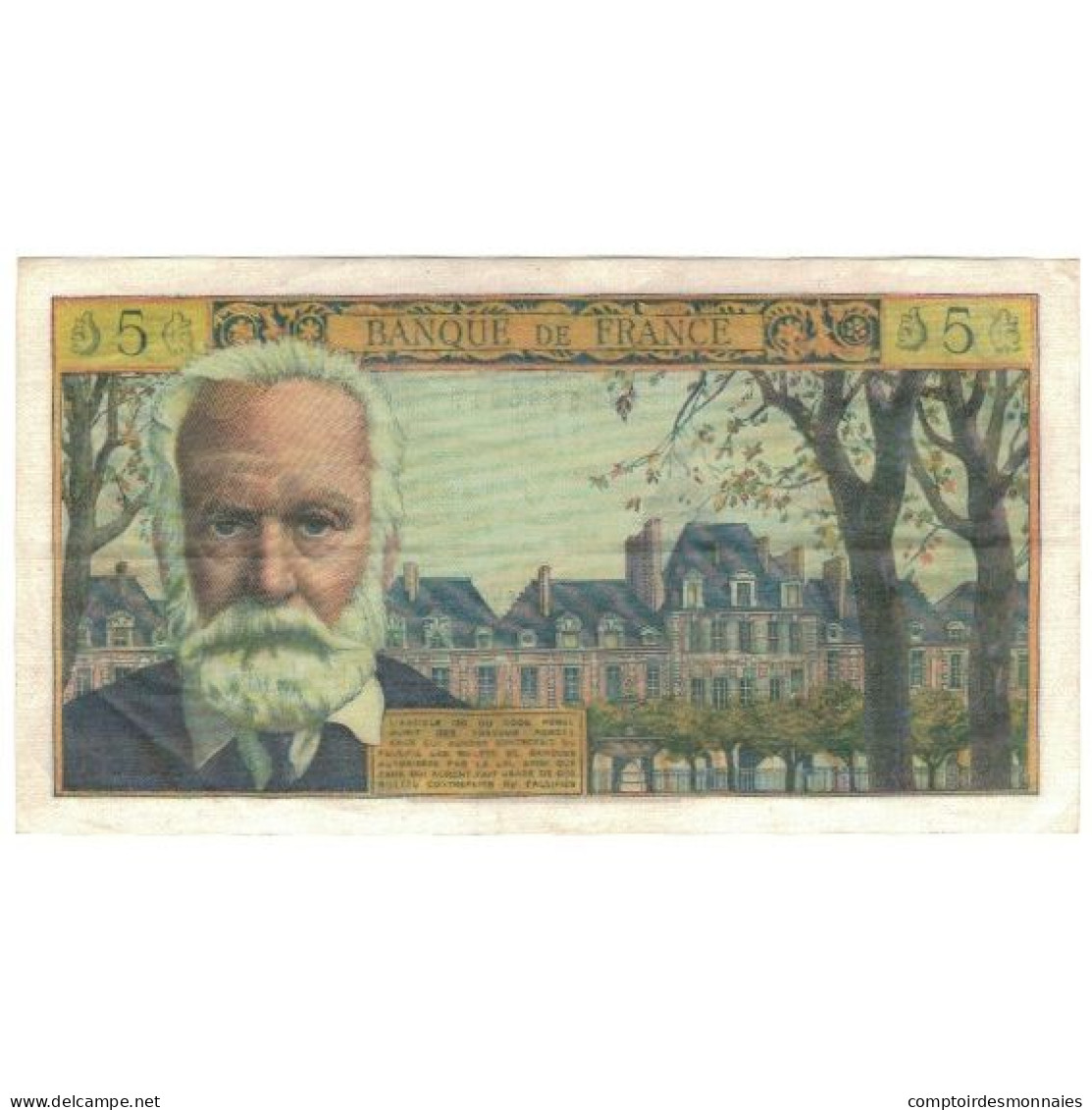 France, 5 Nouveaux Francs, Victor Hugo, 1965, 1965-10-07, TTB+, Fayette:56.20 - 5 NF 1959-1965 ''Victor Hugo''