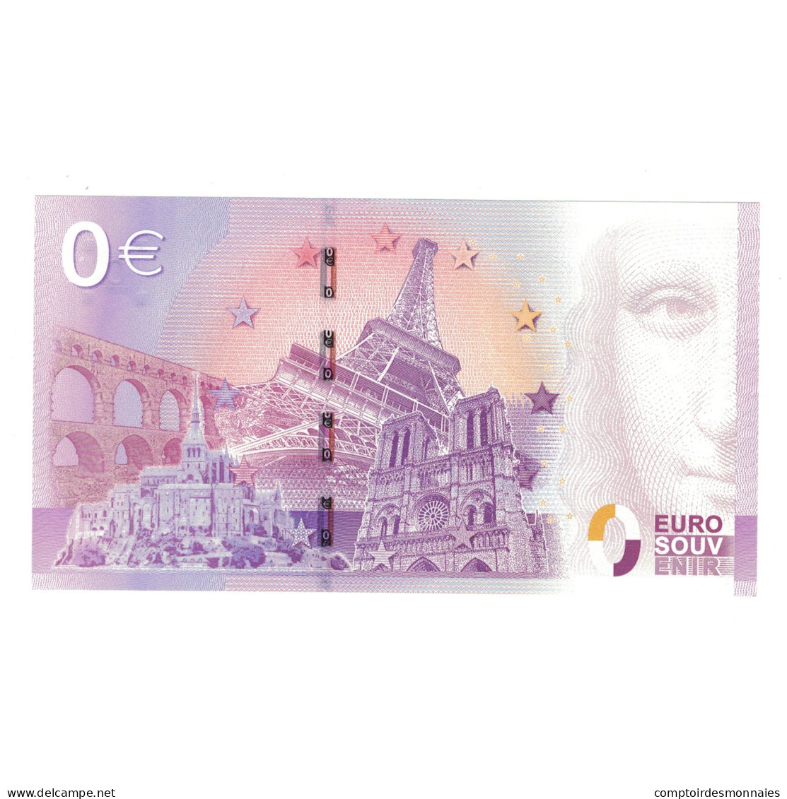 France, Billet Touristique - 0 Euro, 2015, UEBV003266, CHATEAU DE VAUX LE - Otros & Sin Clasificación