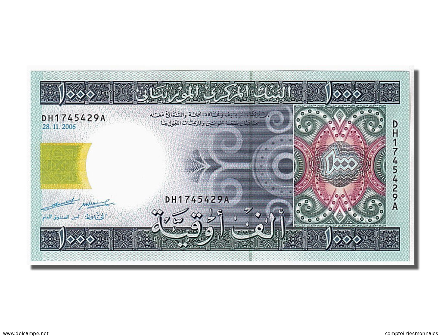 Billet, Mauritanie, 1000 Ouguiya, 2006, KM:13b, NEUF - Mauritanië