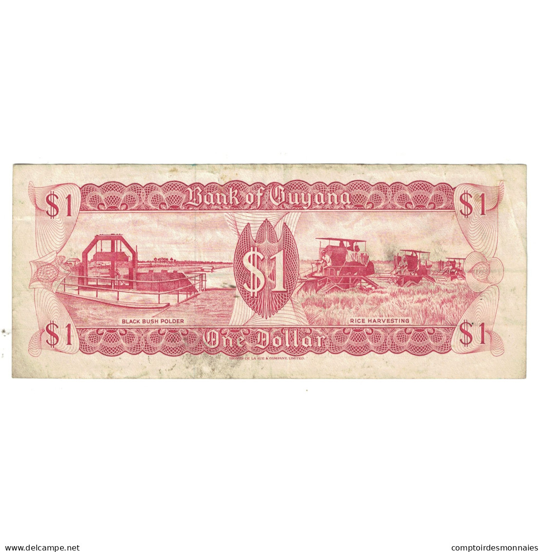 Billet, Guyana, 1 Dollar, KM:21d, TB - Guyana