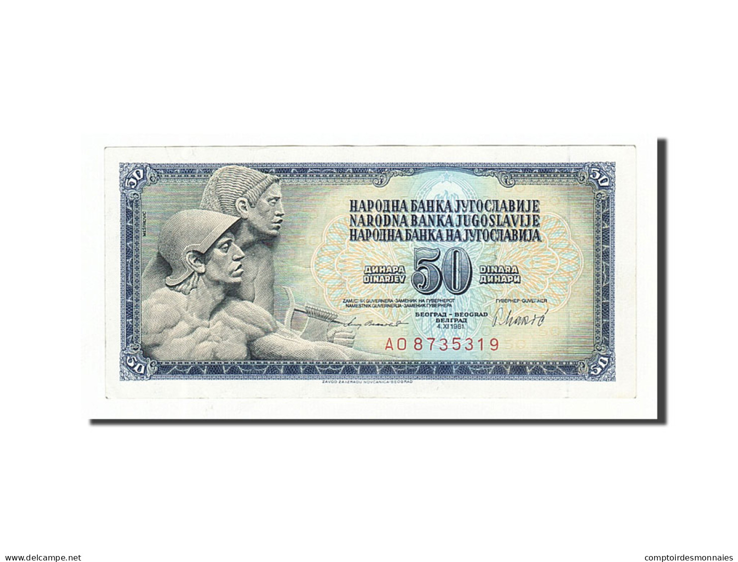 Billet, Yougoslavie, 50 Dinara, 1981, 1981-11-04, TTB+ - Yugoslavia