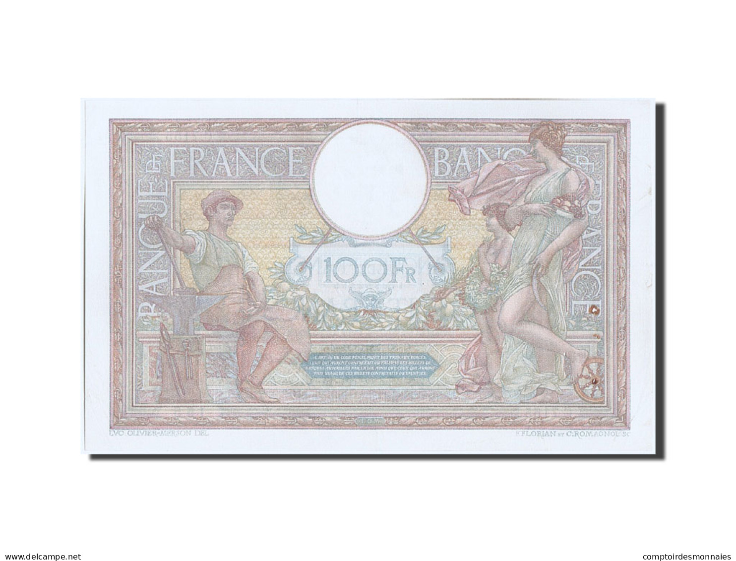 Billet, France, 100 Francs, 100 F 1908-1939 ''Luc Olivier Merson'', 1920 - 100 F 1908-1939 ''Luc Olivier Merson''