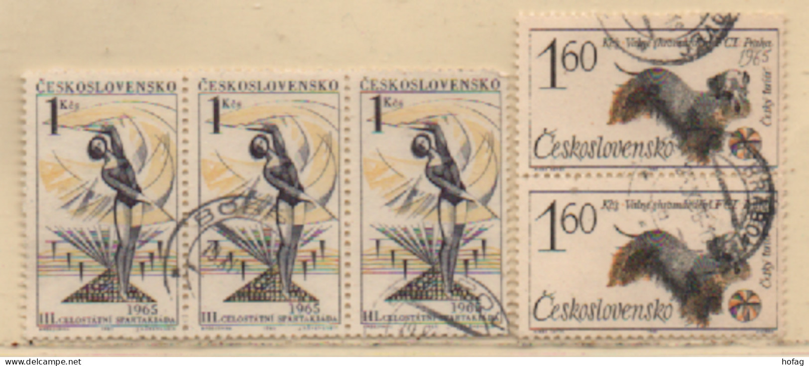 Tschechoslowakei 1965 MiNr. : 1540; 1536 5 Marken Gestempelt Chechoslovakia Used Scott: 1276; 1316 YT: 1406; 1412 - Used Stamps