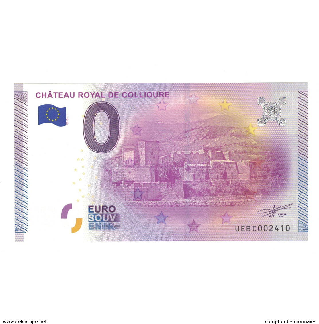 France, Billet Touristique - 0 Euro, 2015, UEBC002410, CHATEAU ROYAL DE - Otros & Sin Clasificación