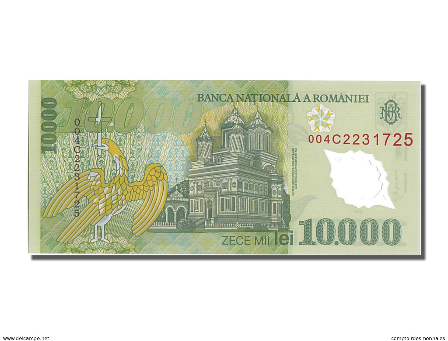 Billet, Roumanie, 10,000 Lei, 1999, NEUF - Rumania