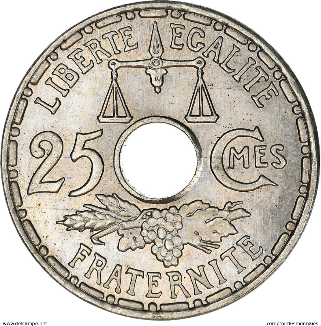 Monnaie, France, Essai De Becker, Grand Module, 25 Centimes, 1914, SUP+, Nickel - Probedrucke