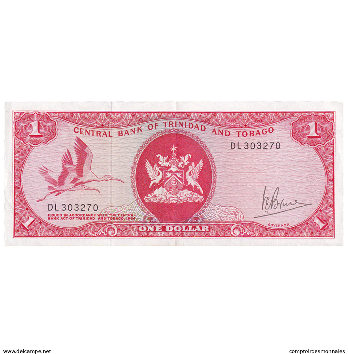 Billet, Trinité-et-Tobago, 1 Dollar, 1977, 1977, KM:30a, TTB - Trinidad En Tobago