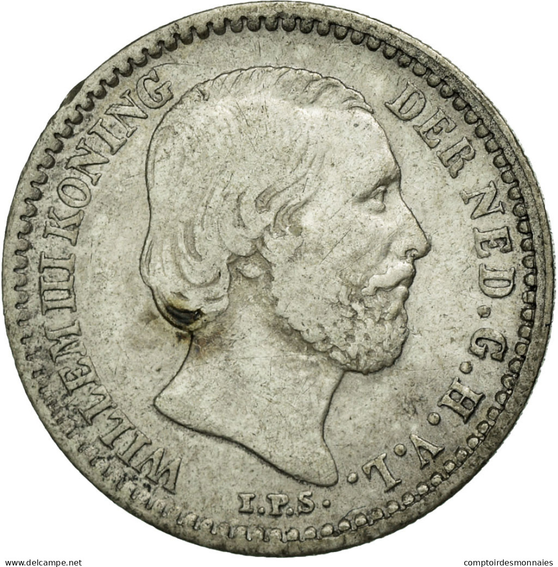 Monnaie, Pays-Bas, William III, 10 Cents, 1885, TTB, Argent, KM:80 - 1849-1890 : Willem III