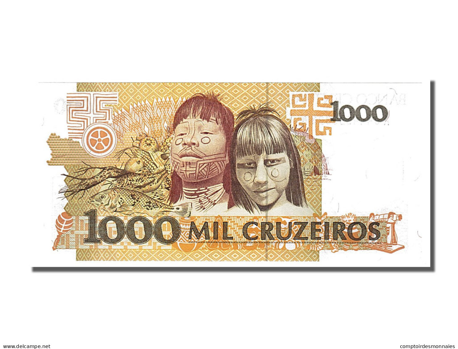 Billet, Brésil, 1000 Cruzeiros, 1991, NEUF - Brazilië
