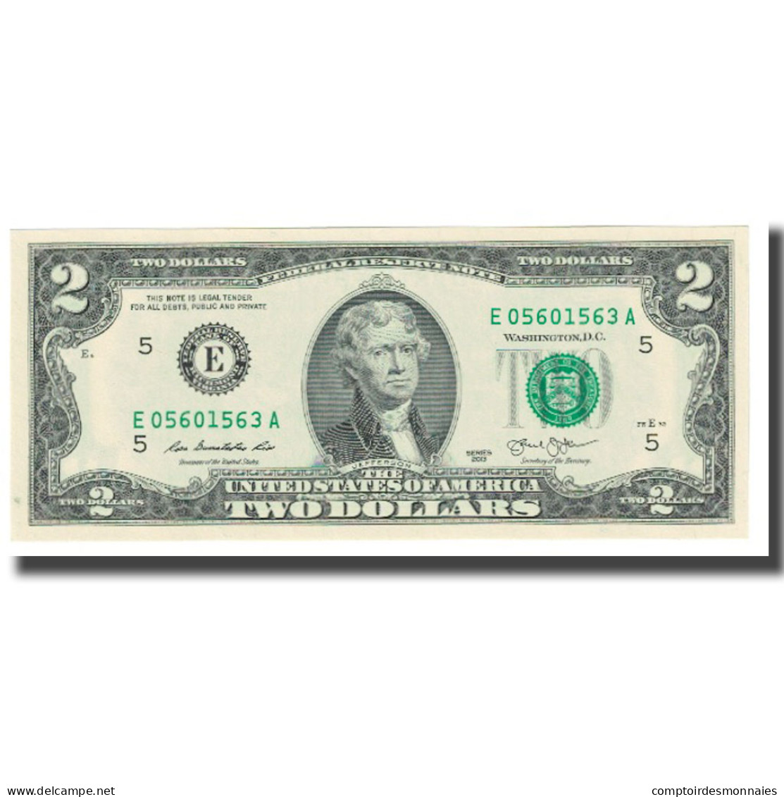 Billet, États-Unis, Two Dollars, 2013, NEUF - Biljetten Van De  Federal Reserve (1928-...)