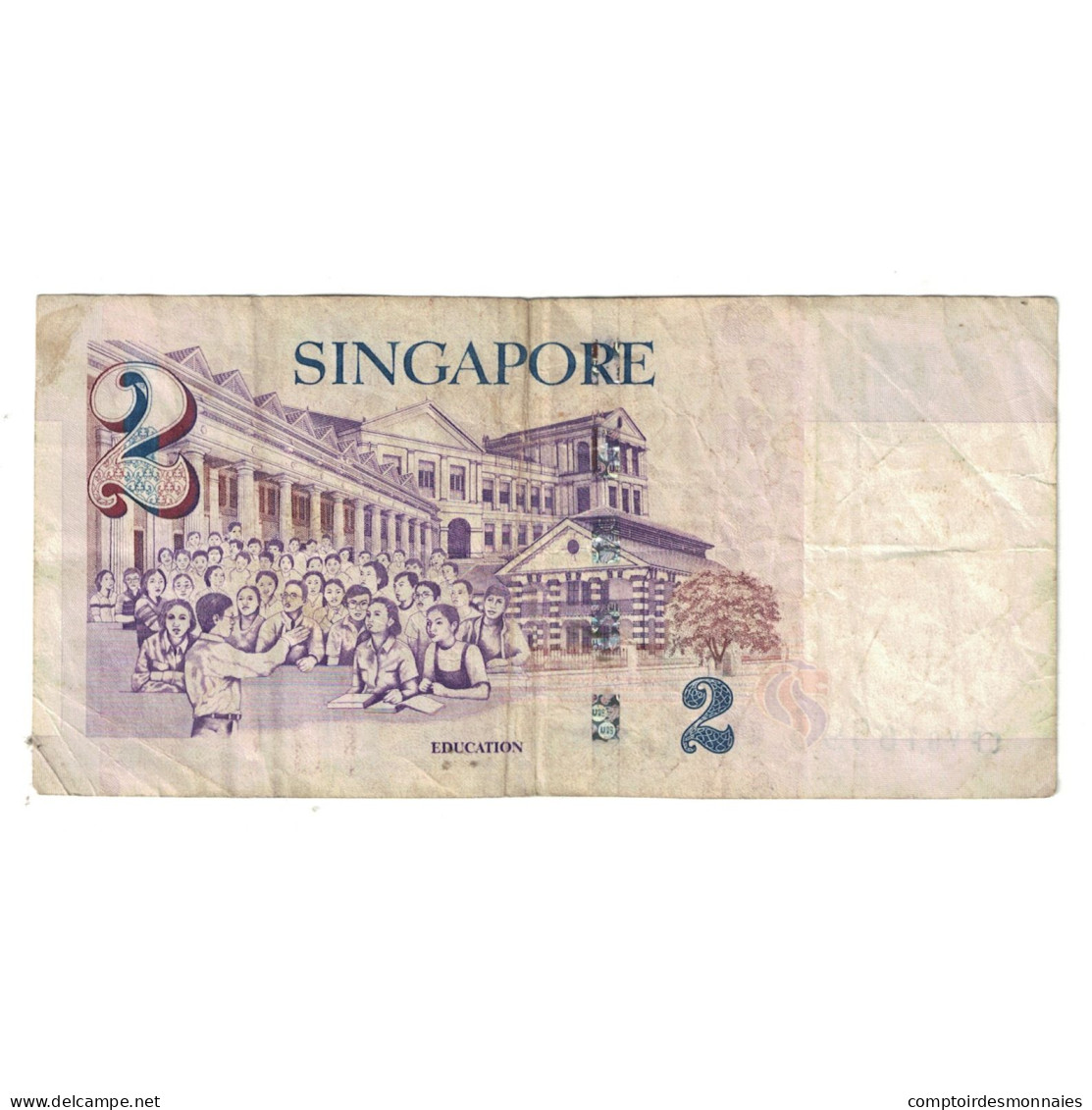 Billet, Singapour, 2 Dollars, 2000, KM:45, TB - Singapore