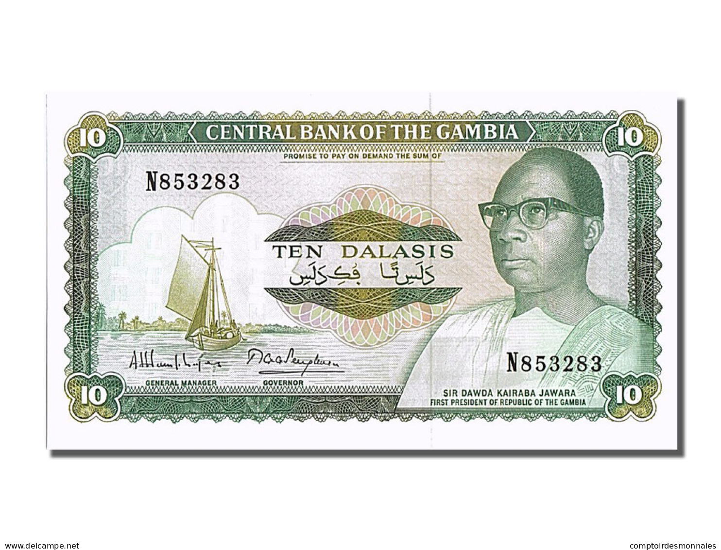 Billet, Gambia, 10 Dalasis, NEUF - Gambia