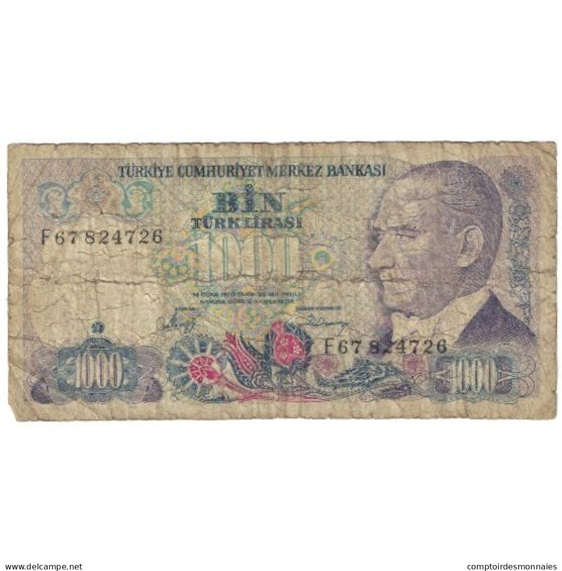 Billet, Turquie, 1000 Lira, 1970, 1970-01-14, KM:191, AB - Turkije