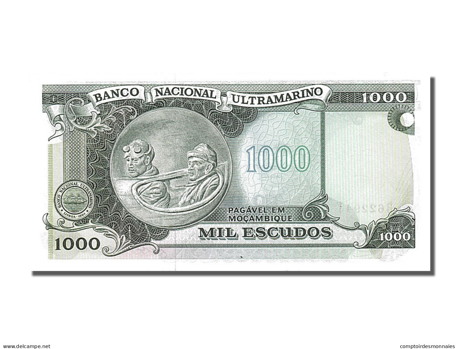 Billet, Mozambique, 1000 Escudos, 1972, 1972-05-23, NEUF - Mozambico