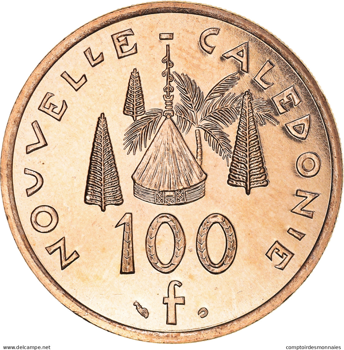 Monnaie, Nouvelle-Calédonie, 100 Francs, 2001, Paris, FDC, Nickel-Bronze, KM:15 - Nuova Caledonia