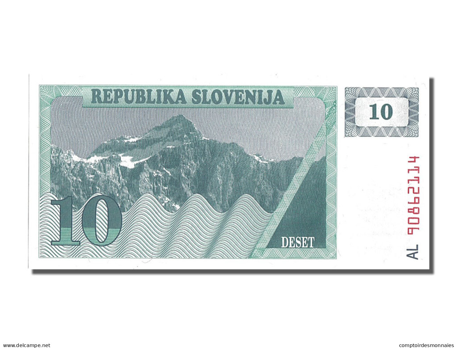 Billet, Slovénie, 10 (Tolarjev), NEUF - Slovénie